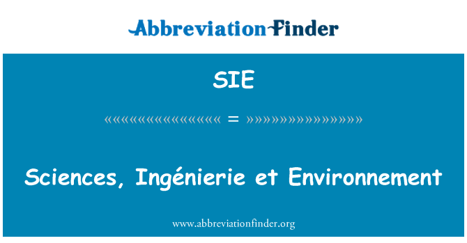 SIE: 科學、 光電等第三世界環境