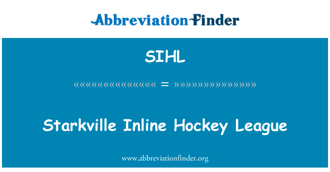 SIHL: Starkville Inline Hockey League