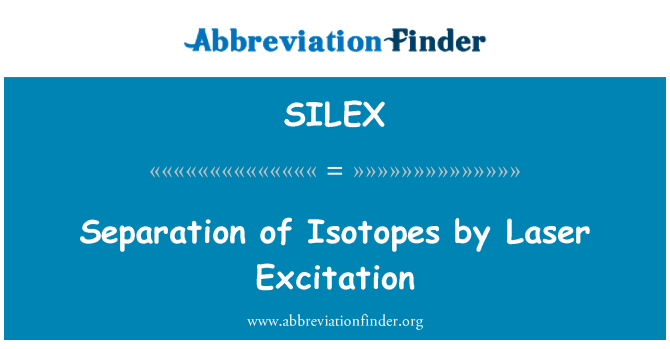 SILEX: Separasyon izotòp pa Excitation lazè