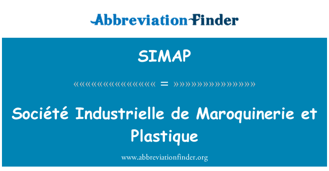SIMAP: Société Industrielle de Maroquinerie et Plastique