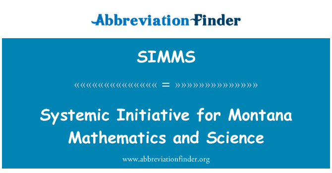 SIMMS: Eneralize inisyativ pou Montana matematik ak syans