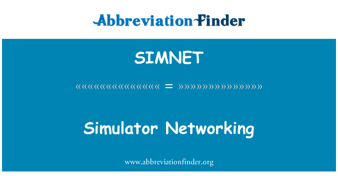 SIMNET: Xarxes de simulador