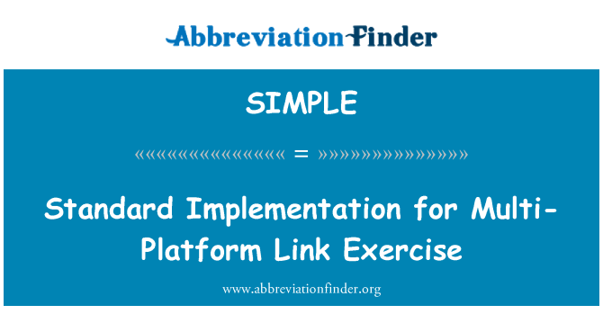 SIMPLE: Implimentazzjoni standard għall-eżerċizzju multi-pjattaforma tal-Link