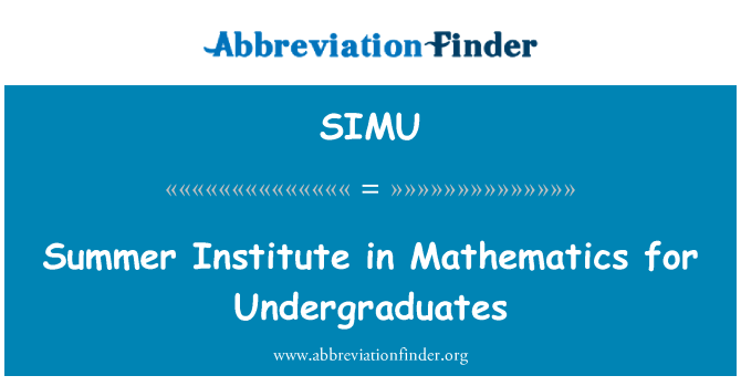 SIMU: Enstiti sezon lete an nan matematik pou Et