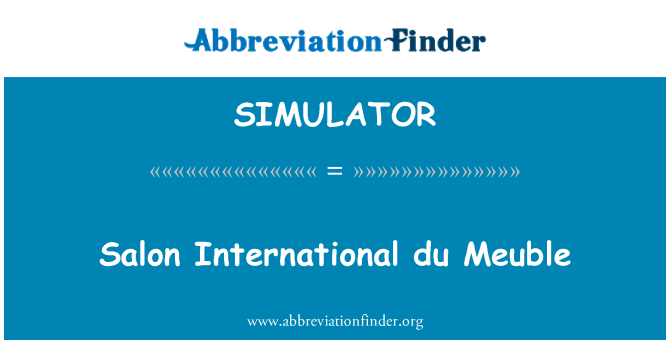 SIMULATOR: Salon International du Meuble