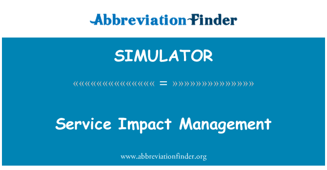 SIMULATOR: Správa služeb dopad