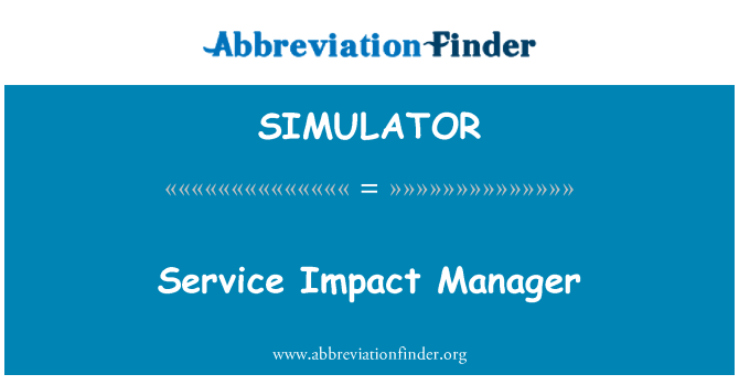 SIMULATOR: Επιπτώσεις διαχείριση υπηρεσιών