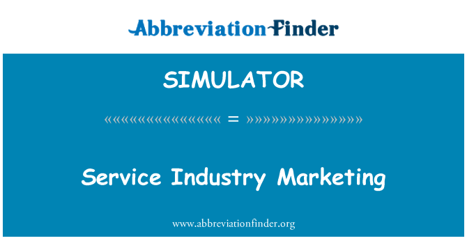 SIMULATOR: Service Industry Marketing