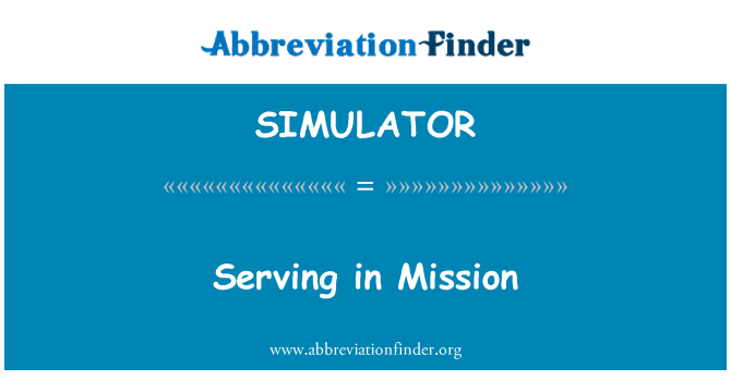 SIMULATOR: Li jservu fil-Missjoni