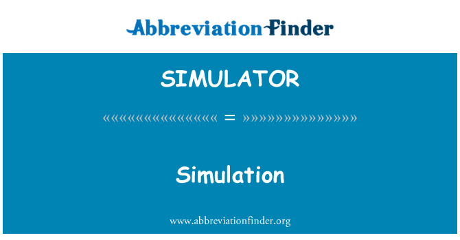 SIMULATOR: Simulācija