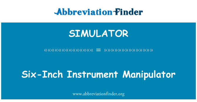 SIMULATOR: Šesterokutni Instrument Manipulator