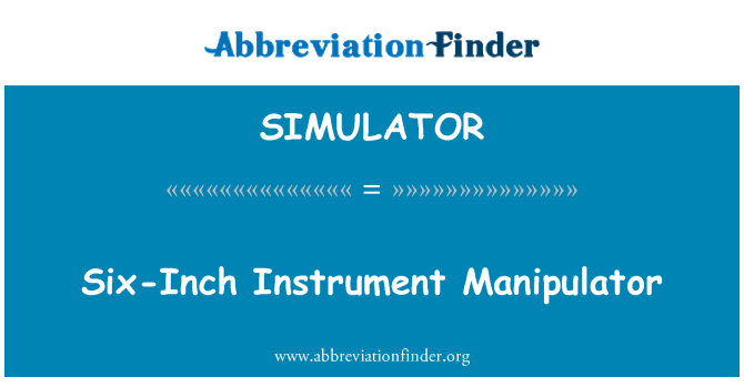 SIMULATOR: Sešu collu instrumenta manipulatoru