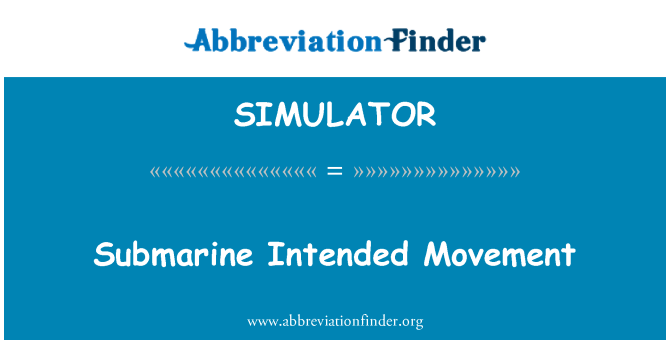 SIMULATOR: Submarine maħsuba moviment