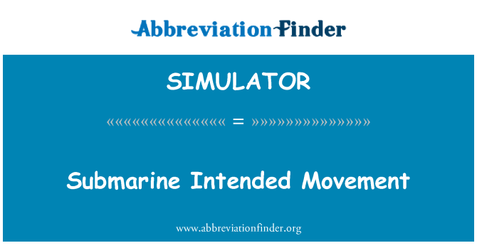 SIMULATOR: Podmornica namijenjena pokret