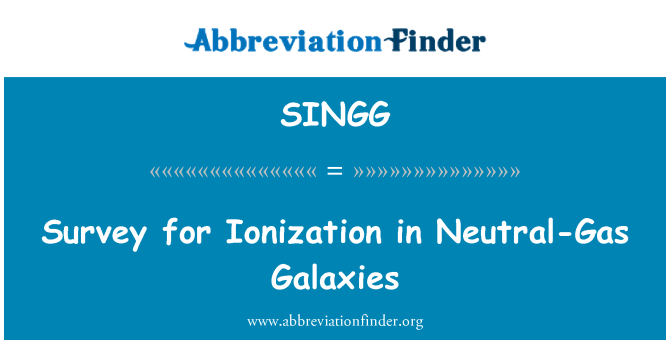 SINGG: Enquesta per ionització en galàxies Gas neutre