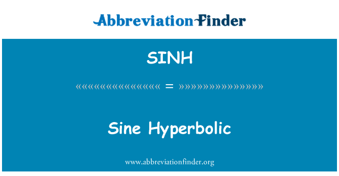 SINH: جیب کثیر تعداد