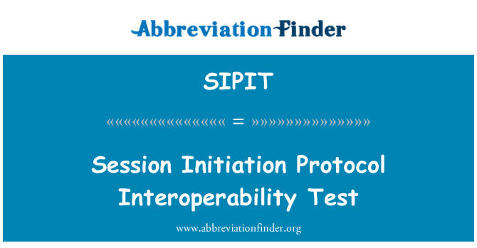 SIPIT: Sesiune de deschidere Protocol interoperabilitate Test