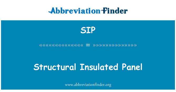 SIP: Yapısal izolasyonlu paneli