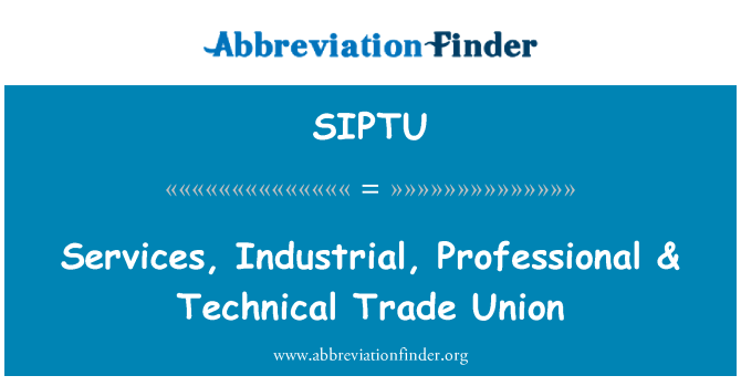 SIPTU: 服务、 工业、 专业及技术贸易联盟