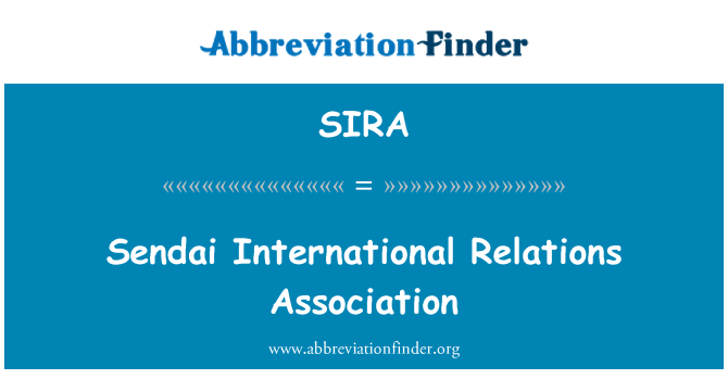 SIRA: Sendai relasyon entènasyonal asosyasyon