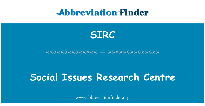 SIRC: Socialspørgsmål Forskningscenter
