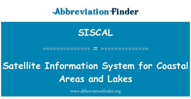 SISCAL: לוויין מערכת מידע עבור אזורי החוף ואגמים