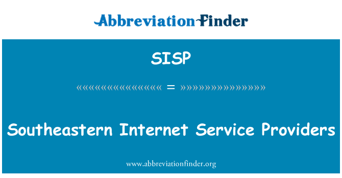 SISP: ผู้ให้บริการอินเทอร์เน็ตตะวันออกเฉียงใต้