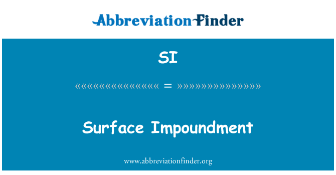 SI: Impoundment פני