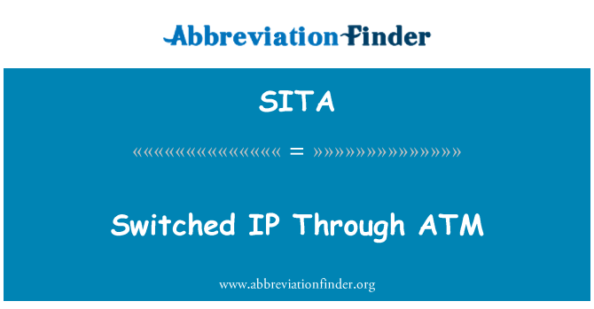 SITA: IP dihidupkan melalui ATM