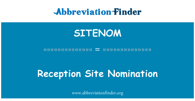 SITENOM: Příjem serveru nominace