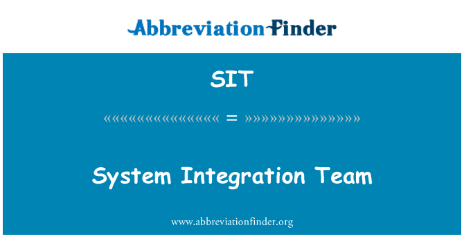 SIT: Sistem integrasi tim