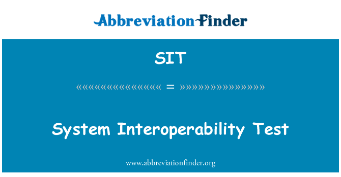 SIT: Prueba del sistema de interoperabilidad