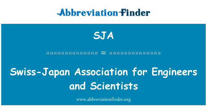 SJA: Swiss-Japan Association for Engineers and Scientists