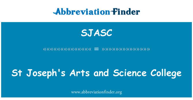 SJASC: St Joseph's sanat ve bilim Koleji