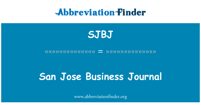 SJBJ: San Jose biznesa žurnāls