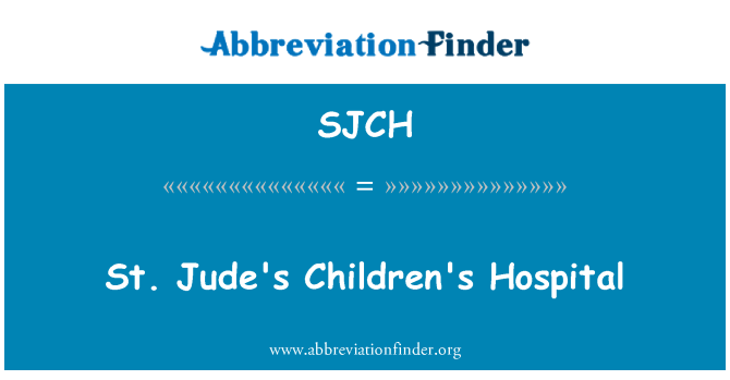 SJCH: St. Jude Dětská nemocnice