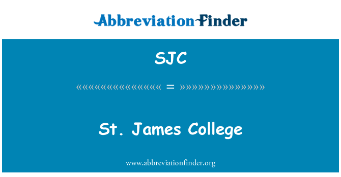 SJC: St. James College