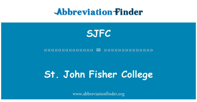 SJFC: St. John Fisher College