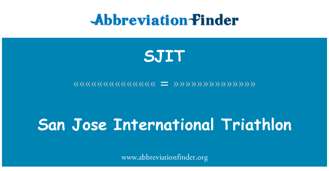 SJIT: San Jose uluslararası triatlon