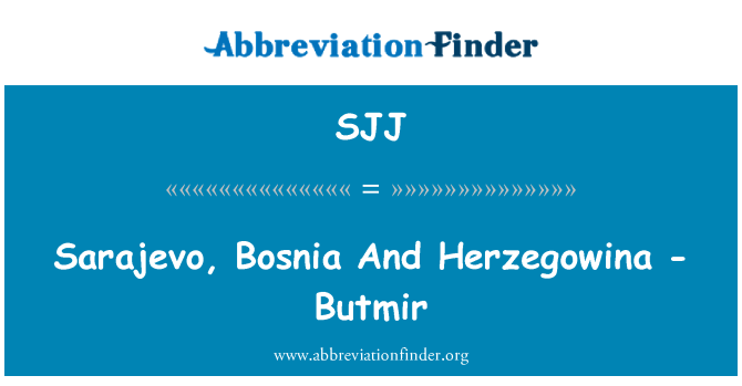 SJJ: Sarajevo, Bosnien und Herzegowina - Butmir