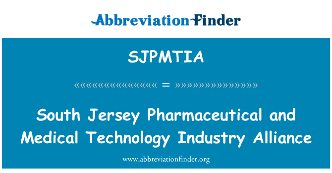 SJPMTIA: Dél-Jersey gyógyszerészeti és orvosi technológia ipari Szövetség