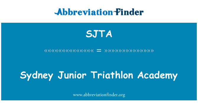 SJTA: Sydney Junior triatlon Akademisi