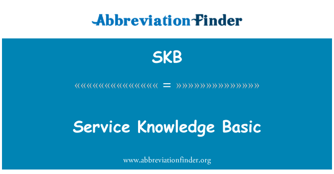 SKB: Serviço conhecimento Basic