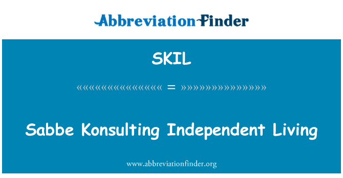 SKIL: Sabbe Konsulting vida independente