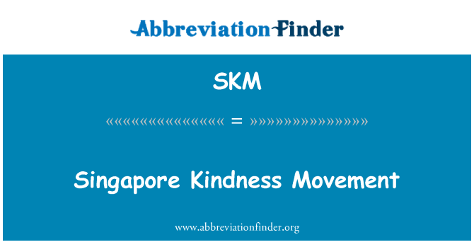 SKM: 新加坡的好意运动