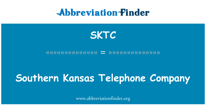 SKTC: Southern Kansas telefoniteenuse pakkujaga