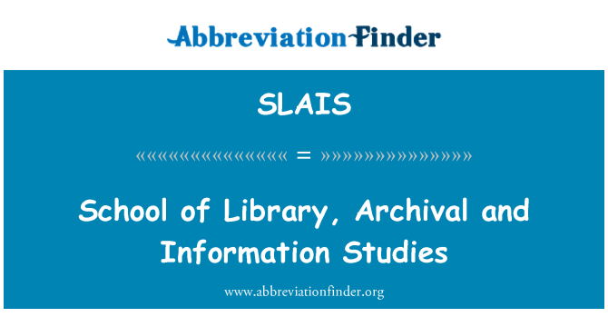 SLAIS: Af skolebiblioteket, arkivering og informationsvidenskab