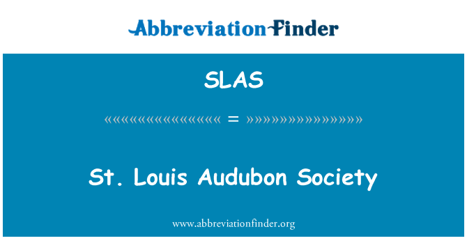 SLAS: St. Louis Audubon Society