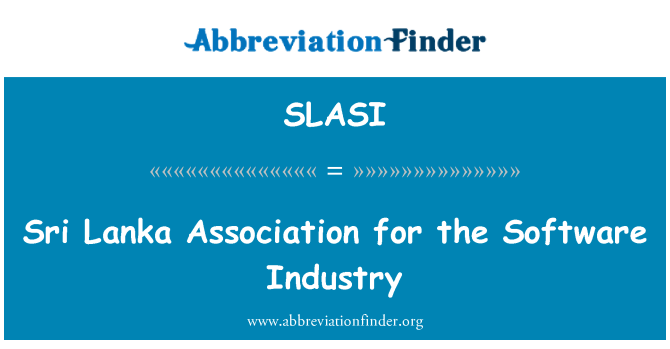 SLASI: Sri Lanka Association for the Software Industry