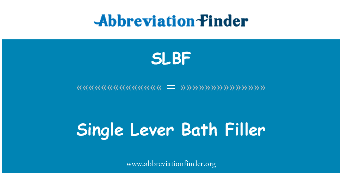 SLBF: Moun ki pa marye du Bain Remplissage